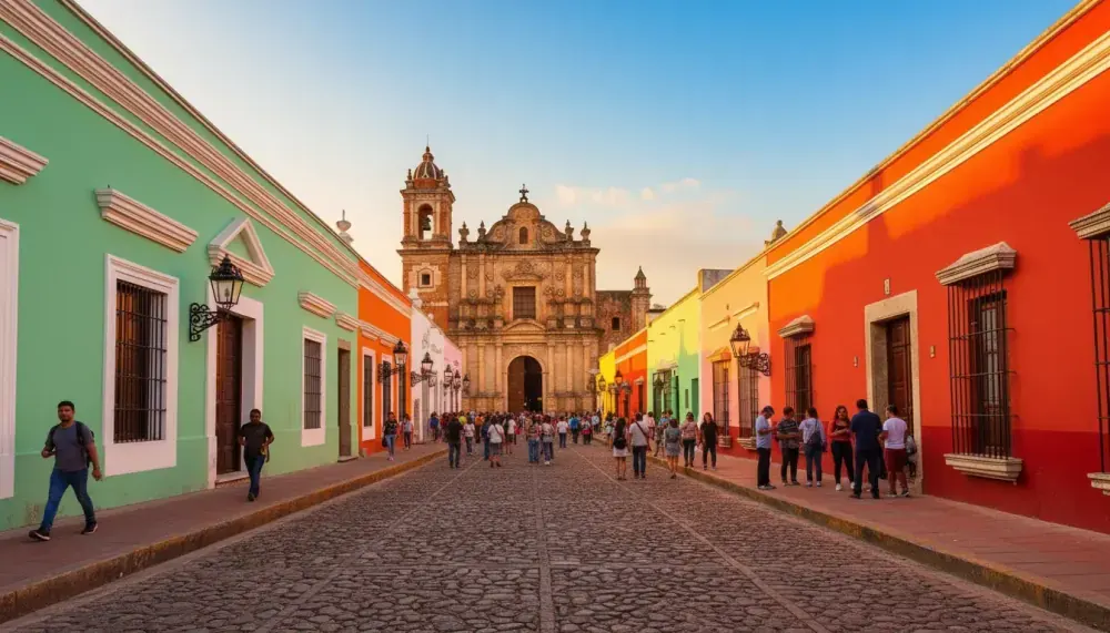 Colonial streets and architecture of Valladolid, Yucatán — the closest town to Chichen Itza